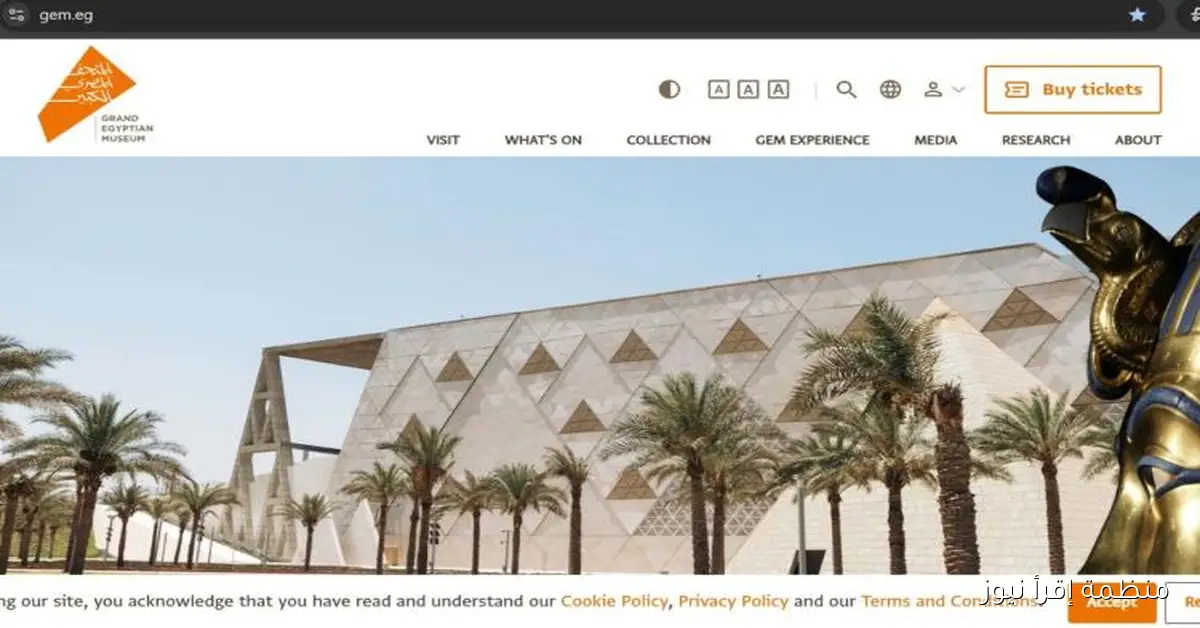 وزارة السياحة والآثار تطلق الموقع الرسمي للمتحف المصري الكبير لتعزيز التجربة الثقافية والسياحية