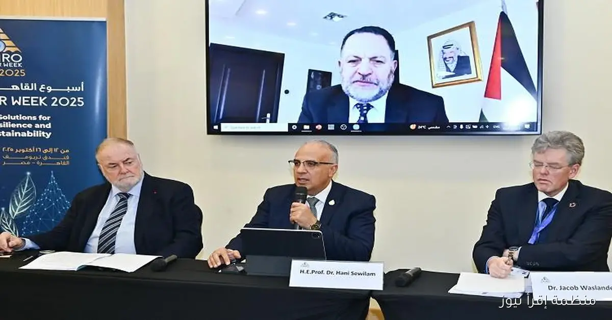 وزير الري: مصر تسعى لتنسيق الجهود لتمويل مشروعات المياه والصرف في فلسطين